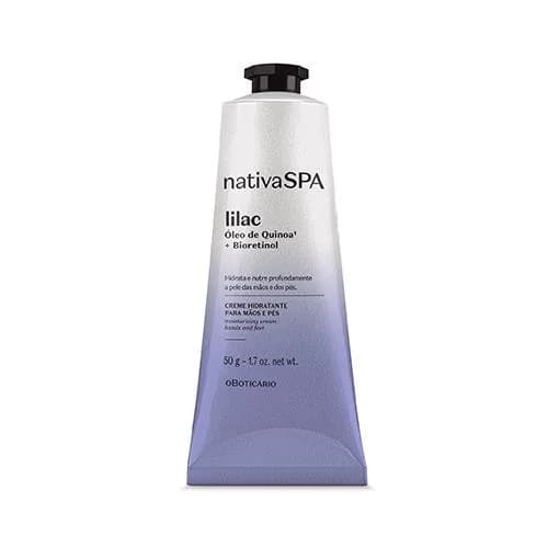 Creme Hidratante Para Mãos e Pés Nativa SPA Lilac, 50g
