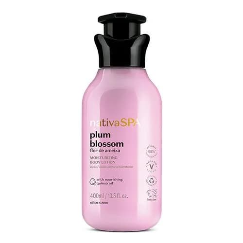 Loção Hidratante Nativa Spa Flor de Ameixa, 400ml
