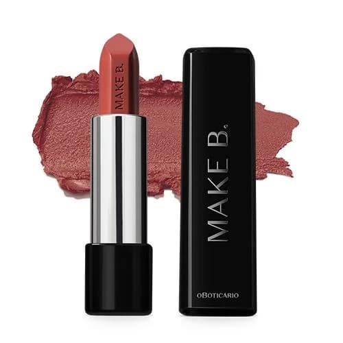 Batom Cremoso com Ácido Poliglutâmico Make B, Soft Nude, 3,6g